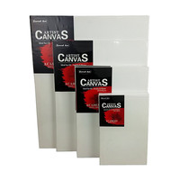 Toiles vierges de grande taille 24*36 pouces pour la peinture à l'acrylique et à l'huile, 100% coton, apprêtées 3 fois au gesso