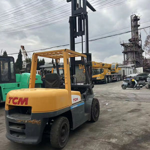 Chariot élévateur diesel d'occasion TCM Heli Komatsu 3/4/5/6/7/8/10/12/15/16/18/20 tonnes FD50 d'origine japonaise à vendre avec positionnement de la fourche - Product Image 1