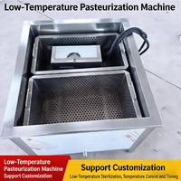 Petite machine de pasteurisation en acier inoxydable pour bouteilles de lait, vin, huile d'olive, jus et jus de tomate