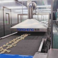 Usines de fabrication de raviolis, cuiseurs à vapeur en tunnel, ligne de production automatique de vapeur en acier inoxydable de haute qualité