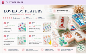 Juego de Mahjong Americano de Lujo con Patrón de Concha de Perla Blanca Personalizado, 160 Fichas de Acrílico Resistentes a la Decoloración, para Regalo o Juego de Fiesta - Product Image 6