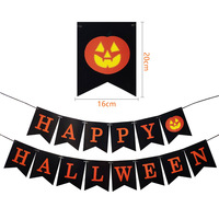 Joyeux Halloween : Ballons en aluminium Citrouille, Chat Noir, Araignée, Guirlande en spirale et Décorations suspendues pour Fête d'Intérieur