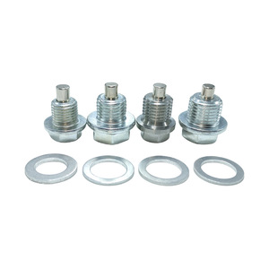 Decimal Engine Oil Pan Drain <b>Plug</b> With Magnetic Venting Screw And Sealing Gasket For <b>Replace</b> Repair - Product Image 1