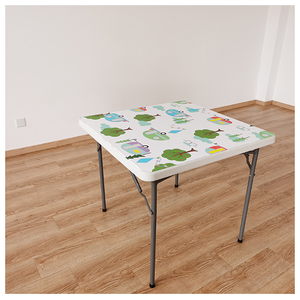 Competitive Price Customization <strong>Square</strong> Plastic <strong>Folding</strong> Card Poker Game <strong>Table</strong> Factory From China - Product Image 1