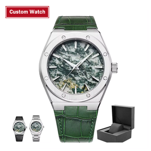 Lage Moq Fabrieksprijs Nieuwe Stijl Mineraal Glas Gloeiende Wijzerplaat Waterdicht Quartz Mannen Custom Logo Horloge Voor Zakelijk Polshorloge - Product Image 1