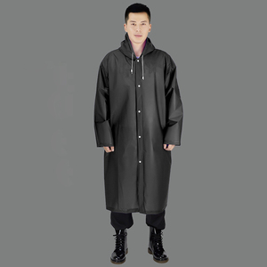 DD3776 <span class=keywords><strong>Chubasquero</strong></span> <span class=keywords><strong>barato</strong></span> para hombres y mujeres con capucha PEVA para adultos <span class=keywords><strong>Chubasquero</strong></span> impermeable con botón Poncho desechable de viaje - Product Image 2