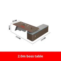 Bureau de direction moderne, simple, élégant et luxueux pour patrons ou managers, mobilier individuel