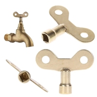 Clé de robinet radiateur robinet d'eau trou de plomberie purge purge prise carrée clés de robinet fer solide pour la ventilation de la vanne d'air