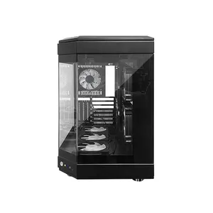 Computer Cases Towers New Computer E-ATX Glass Space Capsule Gaming Computer Case