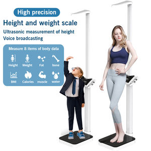 BMI 전자 스마트 디지털 체중계 상업용 체지방 신장 체중 측정기 강화 플랫폼 배터리 - Product Image 5