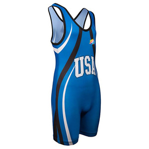 Formula1 Industries Powerlifting <b>Singlets</b>-Eco-Friendly Breathable Spandex/Polyester Plus Size Men's Blue <b>Weightlifting</b> <b>Singlet</b> - Product Image 1