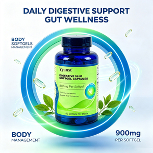Cápsulas de Gel Suave para el Cuidado Digestivo 800mg 90 Unidades Suplemento Dietético Promueve el Bienestar Intestinal Sin Gluten Bajo en Azúcar Vegano Apoyo para el Cuerpo - Product Image 2