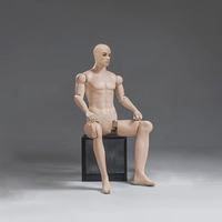 Maniquí Masculino Articulado Realista de Cuerpo Completo Multifuncional con Piel Mate Realista, Pose Ajustable y Articulaciones Móviles