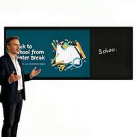 Pizarra Inteligente Grabable EIBOARD de 98 Pulgadas, 4K LED, Magnética, Electrónica, con Pantalla Táctil de 20 Puntos, para Aula, OEM