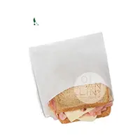Greaseproof सफेद बैग के साथ शिल्प सूखी मोम सैंडविच पेपर बैग लोगो मुद्रण योग्य