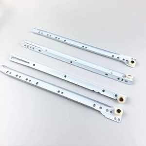 Cầu Trượt Ngăn Kéo Kiểu <span class=keywords><strong>FGV</strong></span> Phủ Điện Theo Yêu Cầu Của Nhà Máy Với Cầu Trượt Ngăn Kéo Bánh Xe Ni Lông Màu Trắng - Product Image 1