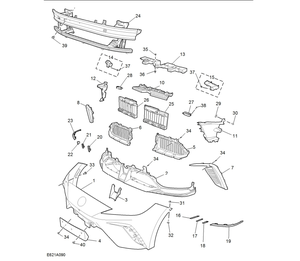 Piezas Originales de Automóvil SAIC MG, Parachoques Delantero y Trasero para MG MULAN - Product Image 5