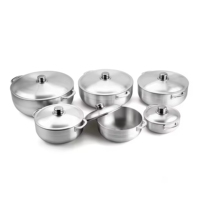 Batterie de cuisine en aluminium moulé sous pression, casseroles et faitouts forgés, ensemble de 20-36 cm, vente chaude