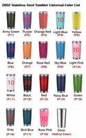 Logo de bouteilles d'eau à isolation thermique en acier inoxydable 20oz brillant personnalisé en vrac promotionnel pour adultes