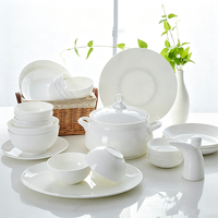 Offre Spéciale – Vaisselle en Porcelaine Fine : Assiettes, Bols et Cuillères à Soupe au Design Minimaliste Moderne – Vente en Gros