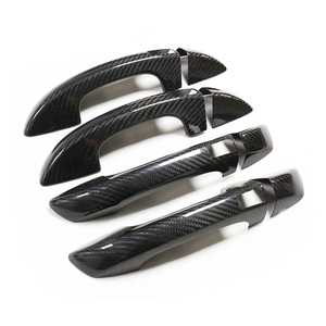 Pour <span class=keywords><strong>Ford</strong></span> Fusion <span class=keywords><strong>Mondeo</strong></span> 2013-2018 poignées de porte de voiture couvre les superpositions Protection attraper capuchon autocollant Chrome/Style Fiber de carbone - Product Image 5