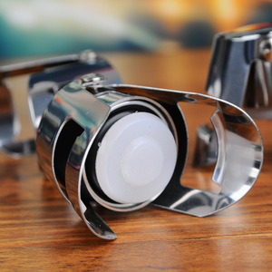 Personalized Champagne Accessories Stainless Steel Sparkling <strong>Bottle</strong> Silicone Creative Wine Plug Cork Sipper Stopper Customize - Product Image 4