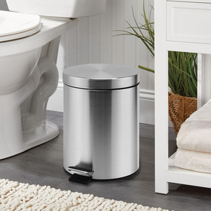 ถังขยะสแตนเลสขนาดเล็กพร้อมฝาปิดและแป้นเหยียบ 5 ลิตร ถังขยะขนาดเล็ก สีและขนาดตามสั่ง สำหรับใช้ภายในอาคาร - Product Image 5