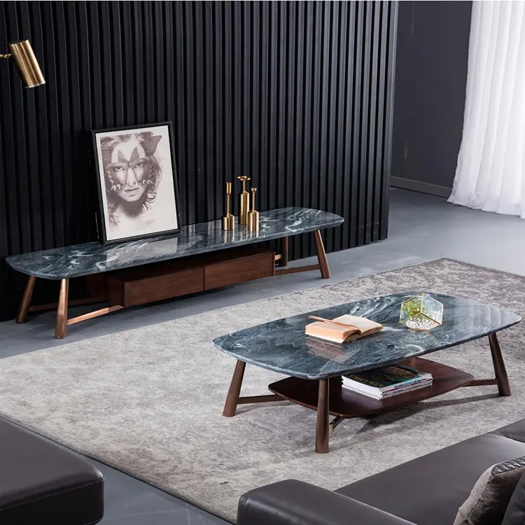 Foshan-mesa central de mármol para apartamento, muebles modernos de nuevo diseño, venta al por mayor