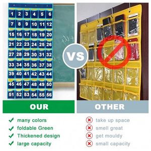 Numbered Classroom Pockets Chart Cell Phones Holder Wall Door Hanging Organizer (30 Pockets) - Product Image 6