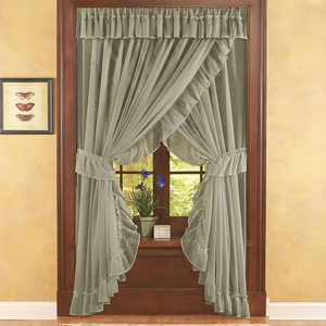 <span class=keywords><strong>Tenda</strong></span> per finestra in voile con pannello per tende trasparente arruffato - Product Image 4