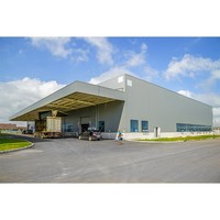 Estructura de Acero, Almacén Prefabricado Moderno, Edificio Metálico de Gran Envergadura Personalizado