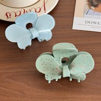 YJL Nouvelle conception Pince à cheveux en acétate papillon pailleté, mignonne et élégante, avec nœud, vente en gros, accessoires pour cheveux pour femmes