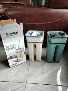 Chiffon de rechange pour balai serpillère robuste à gratter, à fixer sur support plat, avec essorage mains libres, pour poussière et nettoyage des cartons - Product Image 6