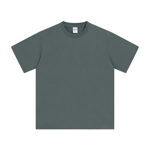 핫 세일 사용자 정의 로고 여름 245GSM 순수 하이 퀄리티 대량 인쇄 주문형 의류 남여 공용 멋진 스트리트웨어 크루넥 티셔츠 - Product Image 5