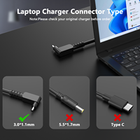 Adaptateur secteur pour ordinateur portable 65 Watt 19.5v 3.42a pour Acer Chromebook 11 C740 Netbook Chargeur pour ordinateur portable