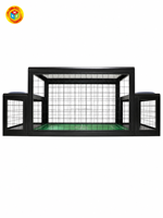 Table de football de table avec terrain en gazon artificiel et structure en fer pour centre de divertissement et salle de jeux