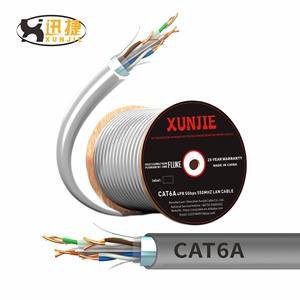 Cable LAN Flexible de 305M Cat6A FTP/UTP 23AWG 0,55 MM Red Ethernet de cobre con chaqueta de PVC Easy Plenum LSZH Riser - Product Image 6