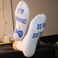 Chaussettes mi-mollet en coton tricoté à pois antidérapants, absorbant la transpiration, pour le printemps – Vente chaude transfrontalière Europe/États-Unis