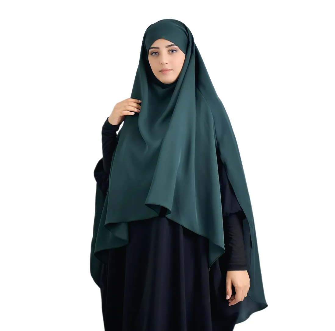 Islamische Kleidung Großhandel muslimische Kopf bedeckung Chador Khimar Cape Jilbab Khimar Nida Long Khimar