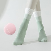 Chaussettes de Pilates antidérapantes personnalisées avec logo pour femmes, chaussettes de yoga antidérapantes, chaussettes de sport athlétiques pour l'été et le printemps, chaussettes de yoga et de Pilates