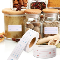 Étiquettes autocollantes pour contenants alimentaires, résistantes au congélateur, inscriptibles, pour la cuisine, fournies par l'usine Haoxuan.