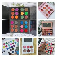 Palette de fard à paupières pigmenté, pour maquillage, privée, emballage personnalisé, vente en gros, 9 couleurs