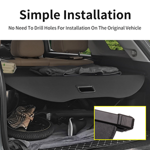 Couvercle de <span class=keywords><strong>coffre</strong></span> arrière rétractable et étanche pour <span class=keywords><strong>Volvo</strong></span> <span class=keywords><strong>XC60</strong></span> 2018-2021 Présentoirs en fibre de carbone Cargo Shield Made for Ford - Product Image 4