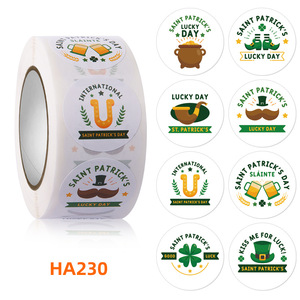 Autocollant de tatouage de visage de barbe en vinyle, accessoires de décoration de la saint-patrick, Festival irlandais vert - Product Image 4