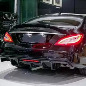 Diffusore Posteriore in Vera Fibra di Carbonio con Luce per <span class=keywords><strong>Mercedes</strong></span> Benz <span class=keywords><strong>Classe</strong></span> CLS W218 CLS350 CLS63 <span class=keywords><strong>AMG</strong></span> 2011-2018 - Product Image 4