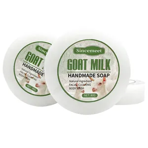 Private Label Handmade Soap Bathing Moisturizing Bath Soap Custom Natural plant Essential Oil Whitening goat milk soap