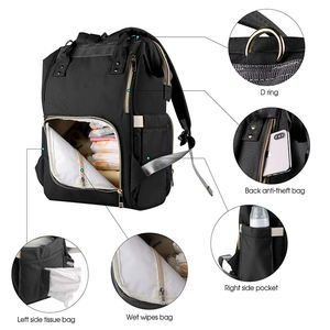 Bolsa de pañales Mochila de viaje multifunción Bolsas de cambio de pañales de maternidad grandes <span class=keywords><strong>con</strong></span> correas de cochecito Otra bolsa de propósito especial - Product Image 2