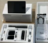 Micrófono Inalámbrico UHF Profesional con Sistema Android, 100W de Audio, Más de 500,000 Canciones, Equipo de Sonido con Pantalla Táctil Inalámbrica