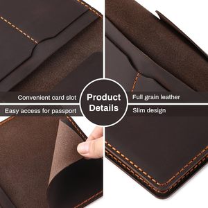 Nueva Funda Multifuncional para Pasaporte con Ranura para <span class=keywords><strong>AirTag</strong></span> para Rastreo, Porta Pasaportes, Cartera para Pasaportes - Product Image 2