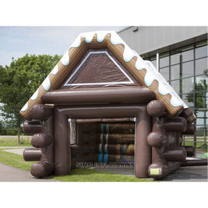 Cabane <span class=keywords><strong>gonflable</strong></span> de Père Noël de 8x5 mètres avec impression numérique complète, fabriquée en Chine par un fabricant de tentes gonflables - Product Image 6